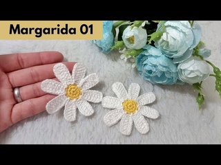 MARGARIDA EM CROCH para aplicao | MODELO 01