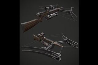 Текстуринг арбалета в реализме - Substance Designer + Substance Painter