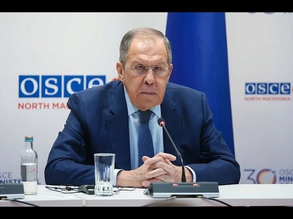 Sergey Lavrovs Full Press Conference at OSCE Meeting 2023 Skopje Macedonia English