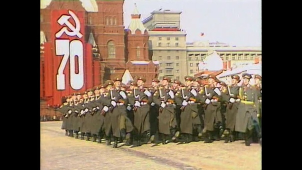 HD Soviet October Revolution Parade, 1987 Part I Парад 7