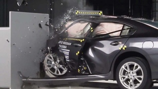 2012 Crash Test Nissan Maxima IIHS Small Overlap Test Acceptable