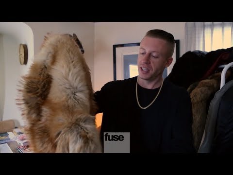 Macklemore Shows His Apartment Thrift Shop Fur