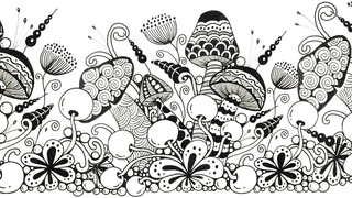 Zentangle mushroom drawing step by step  ✺  zentangle art  ✺  mushroom drawing