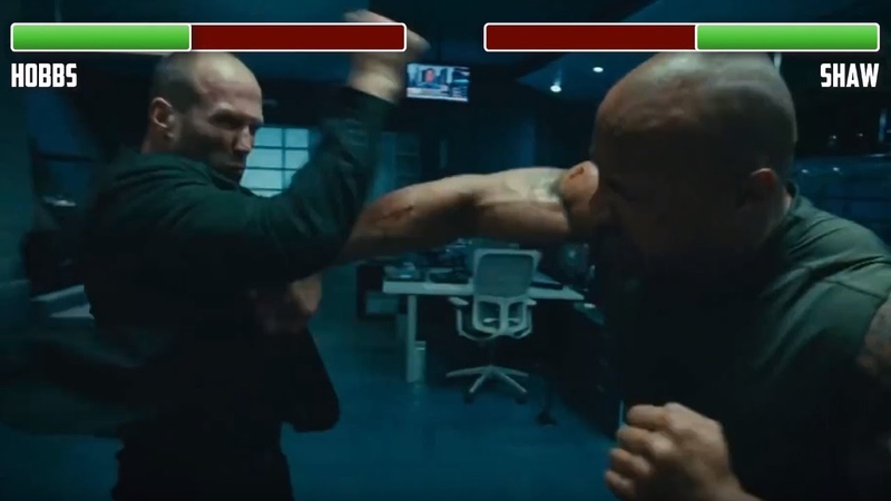 Hobbs vs. Shaw WITH HEALTHBARS, Office Fight, HD, Furious