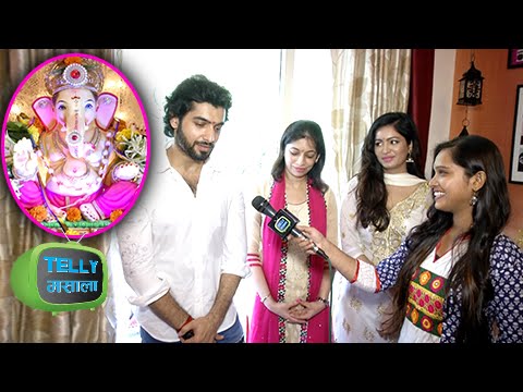 Ssharad Malhotra And Girlfriend Pooja Bisht Celebrate Ganpati at His Home, Ganesh