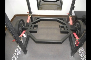 GIANT HEX BAR-3X2 11 GAUGE STEEL-75LBS-RACKABLE-STRENGTH TRAINING EQUIPMENT-DAYTON OHIO
