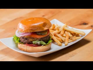 Bacon-CheddarLoaded Cheeseburger