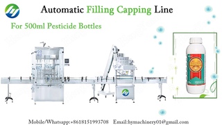 Automatic Filling Capping Line for 500ml pesticide bottles