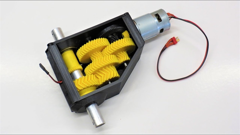 3 D printed high torque servo, gearbox version