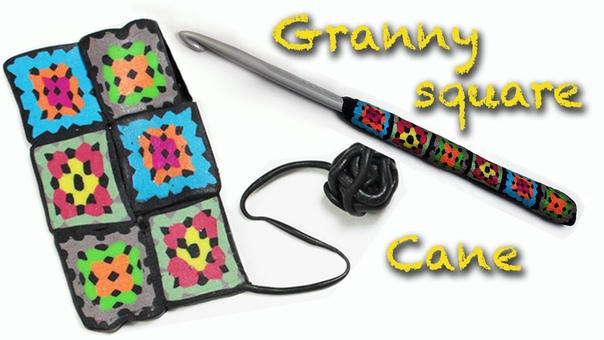 DIY Fimo Granny square crochet decoration Polymer clay