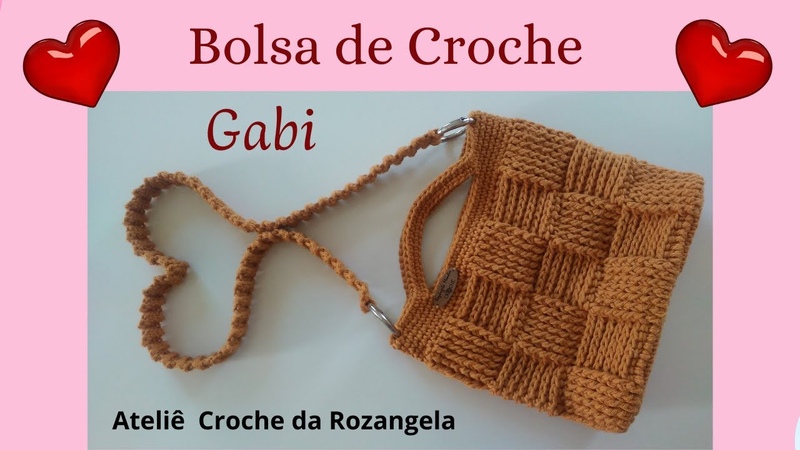 Bolsa de Crochê Gabi Linda e Fácil de Fazer Tutorial Passo a