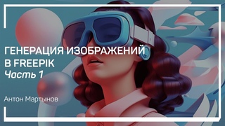 Обзор интерфейса генеративных инструментов. Генерация изображений в Freepik. Антон Мартынов