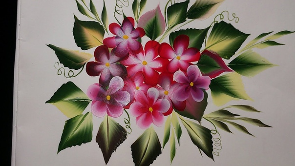 Painting free hand painting leishas