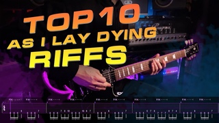TOP 10 AS I LAY DYING RIFFS TUTORIAL WITH TAB (Part 1 INTRO)