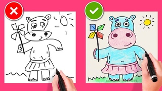How To Draw A Hippo Step By Step DIY Tutorial