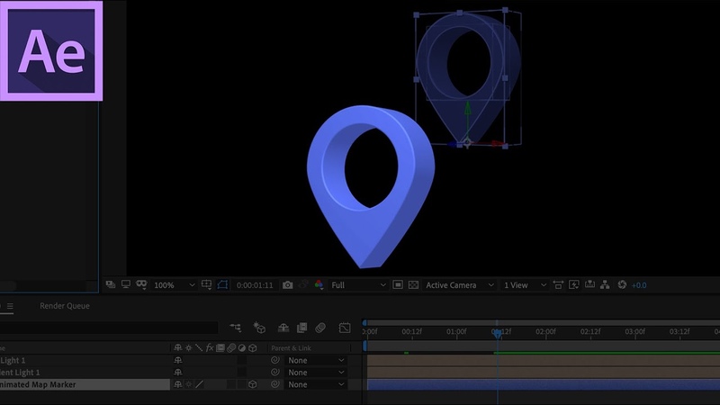 3 D Animated Map Markers in Adobe After Effects (