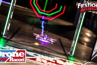 Drone racing demos @ Firstlook Festival 2016