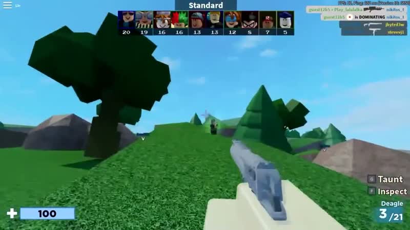Arsenal в ROBLOX ИГРА С МЕСЕВОМ,