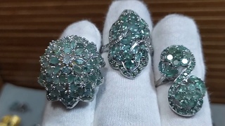!!! ИЗУМРУДЫ!!! КОЛЬЦА!!! РАСПРОДАЖА ПРОДОЛЖАЕТСЯ!!! ЧАСТЬ 2!!! ИЗВИНИТЕ, ВИДЕО ПРЕРВАЛОСЬ!!!