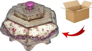 DIY CARBOARD BOX / BOX MADE OF CARDBOARD / CARDBOARD DECORATION