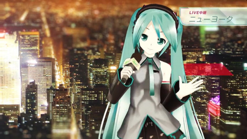 News Flash Hatsune Miku Challenges Herself to Be a Female Announcer quot; News 39quot; Program MV