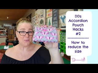 Darvanalee Designs Studio Accordion Pouch Hacks #2   How to Reduce the Size