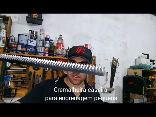 Como fazer cremalheira de aço caseira para engranagens