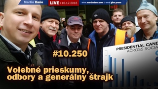 Live: Volebn prieskumy, odbory a generlny trajk #