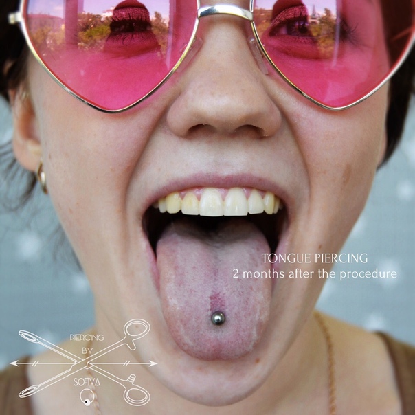 Vintage grannies piercing tongue