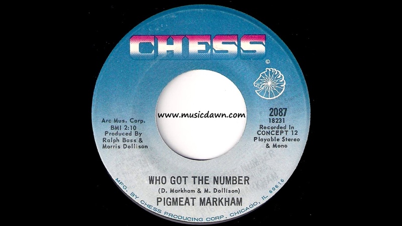 Pigmeat Markham Who Got The Number Chess 1969 Killer Funk