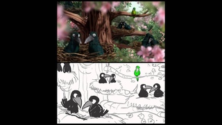 Room on the Broom - Storyboard Comparison - Bird