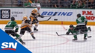 Sidney Crosby Hits Esa Lindell In The Face With A Snap Shot