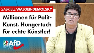 Millionen für Polit-Kunst, Hungertuch für echte Künstler!  – Gabriele Walger-Demolsky (AfD)