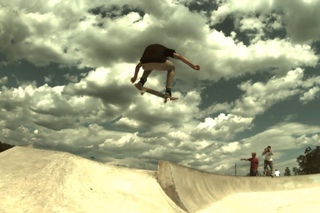 Slow motion skateboarding 21