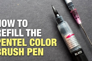 How to Refill Pentel Color Brush Pen