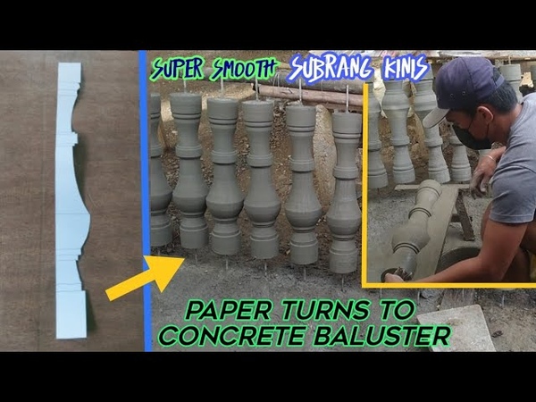 Amazing technique How Paper Turns To Concrete Baluster Cement Pattern Precast; Amazing Skill