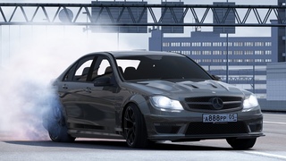 Беспредел на Mercedes-Benz C63 W204 // Шашки ASSETTO CORSA