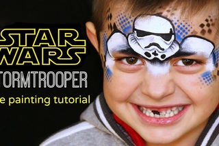 Stormtrooper “STAR WARS“ — Face Painting Tutorial — Аквагрим “Звездные Войны“