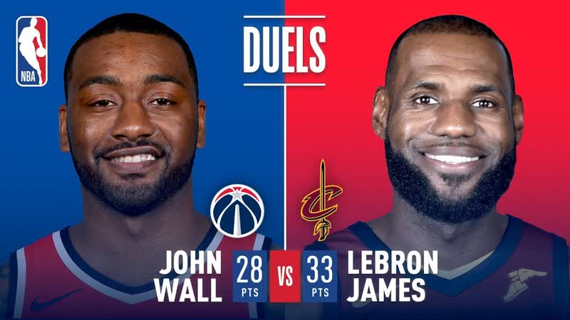 Le Bron James and John Wall Duel in