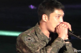 20160410 Kim Jaejoong Jinhae Military Band Festival  Short hair