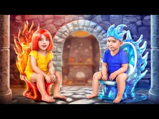 Эмбер и Уэйд из Элементарно в Реальной жизни! Огонь vs Вода: Элементы строят крошечный домик