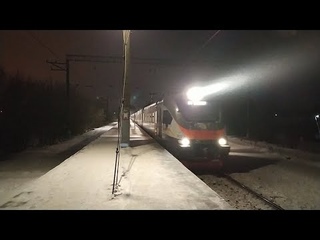 Электропоезд ЭП2Д-0018 ЦППК платформа Орудьево