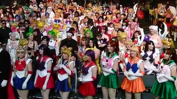 Sailor Moon Cosplay Gathering at Anime Expo