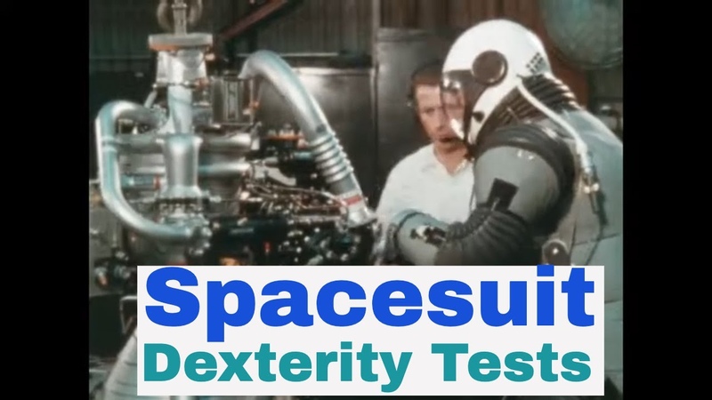 NASA APOLLO PROGRAM SPACE SUIT DEXTERITY PERFORMANCE TESTS