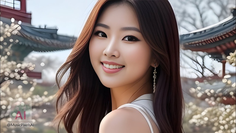 4 K AI Art Lookbook Model, Seoul, Korea