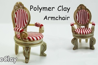 How to make a armchair miniature - Furniture tutorial