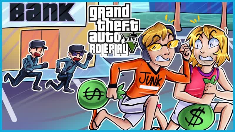 GTA RP moments where Kyle robs his first bank ( Kyle Fungi ep