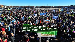 Demo Hand in Hand fr unser Land in Mnchen   Kein Bauer und trotzdem sauer